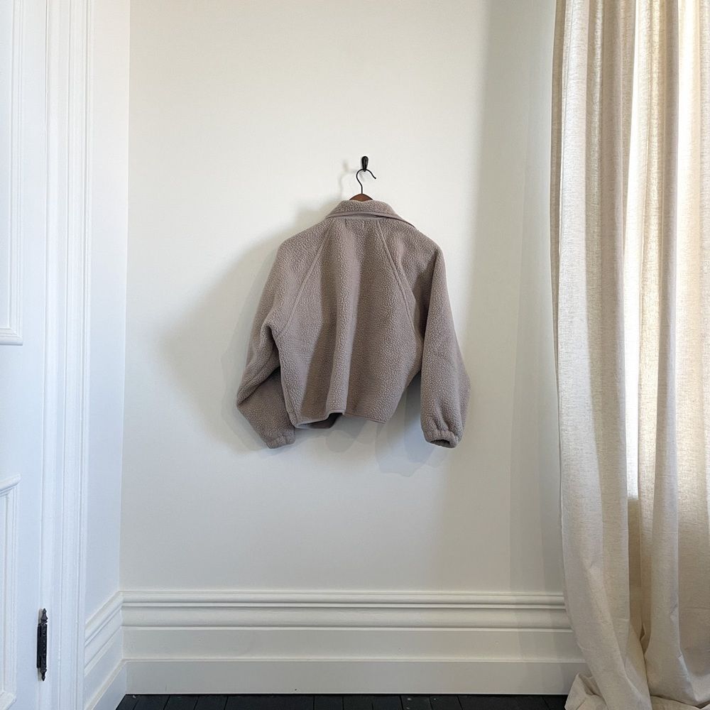 Fleece Oversized Cropped Jacket - Picture 2 of 2
